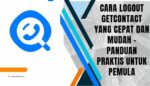 cara logout get contact