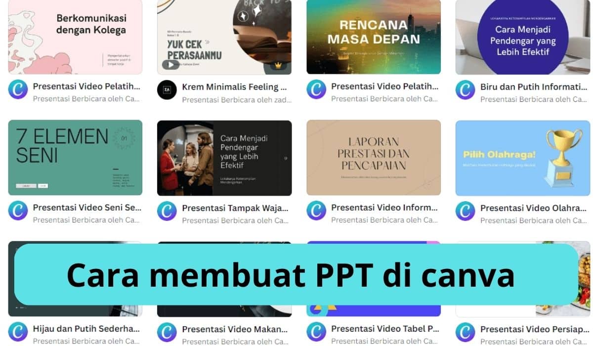 Cara membuat PPT di canva