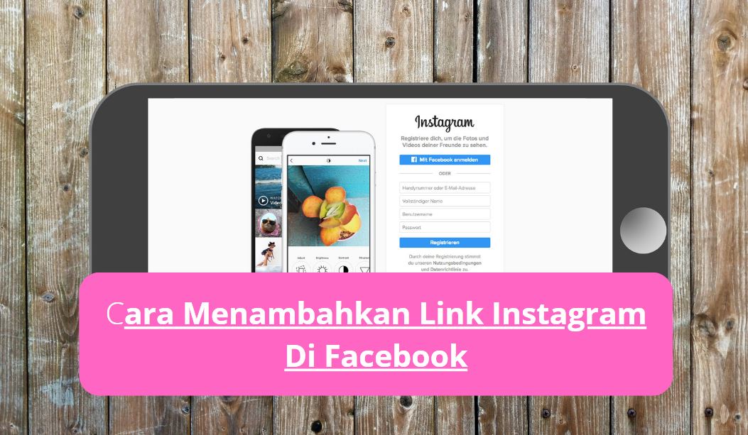 Cara menambahkan link instagram di facebook