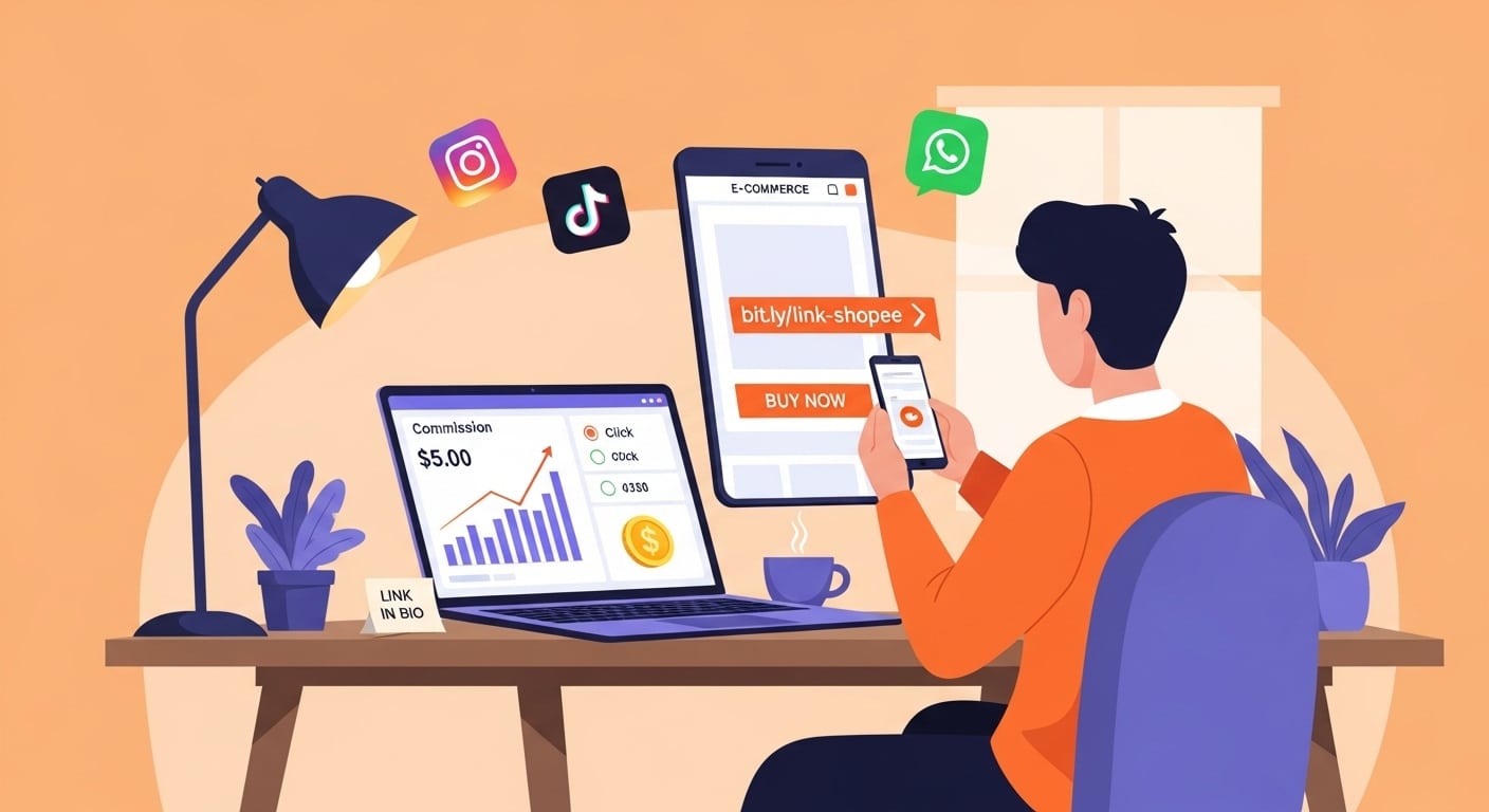 Contoh link Akun Shopee Affiliate